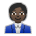 office worker: dark skin tone as rendered by Sony