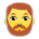 man: beard as rendered by Sony