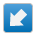 Pfeil nach links unten as rendered by Sony