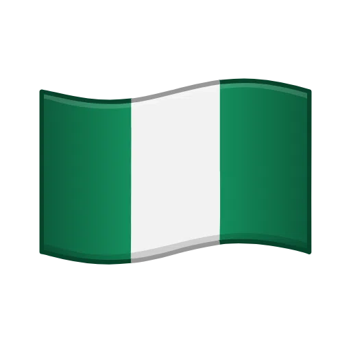 Flag: Nigeria as drawn by Telegram in Telemoji December 2022
