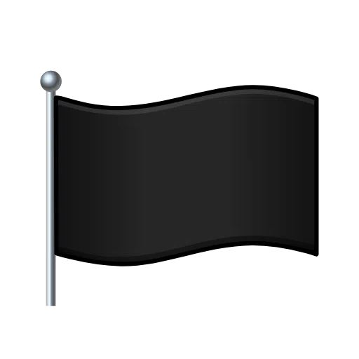 Black Flag as drawn by Telegram in Telemoji December 2022