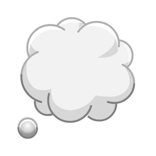 Thought Balloon as drawn by Telegram in Telemoji December 2022