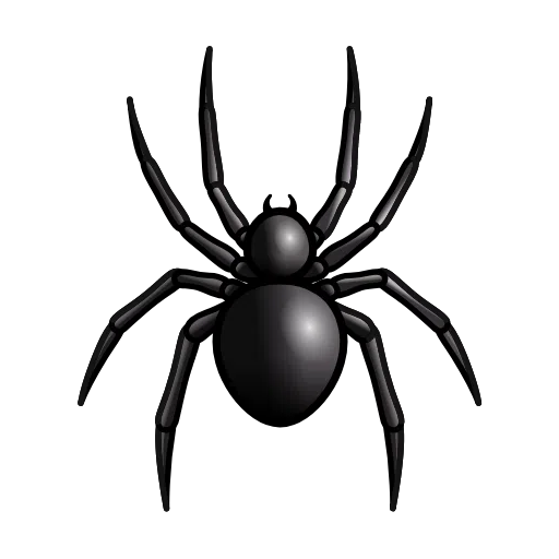 Spider as drawn by Telegram in Telemoji December 2022