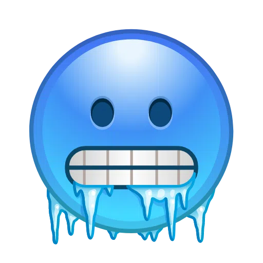 Cold Face as drawn by Telegram in Telemoji December 2022