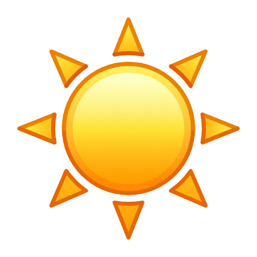 Sun as drawn by Telegram in Telemoji December 2022