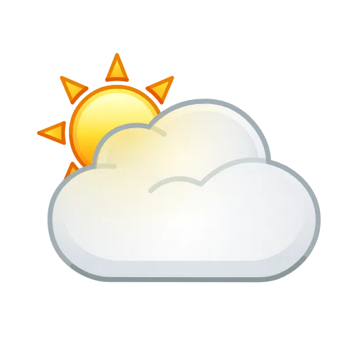 Sun Behind Large Cloud as drawn by Telegram in Telemoji January 2023