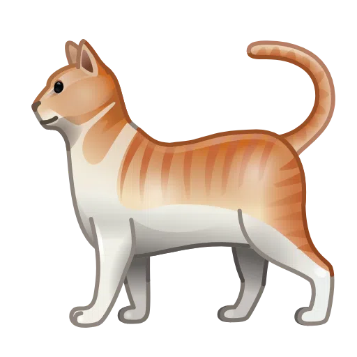 고양이 as drawn by Telegram in Telemoji January 2023