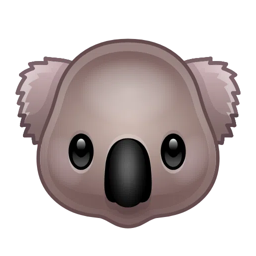 دب كوالا as drawn by Telegram in Telemoji January 2023