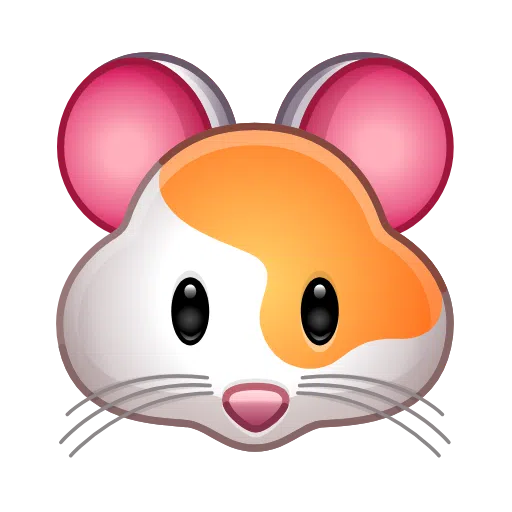 햄스터 얼굴 as drawn by Telegram in Telemoji January 2023
