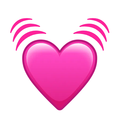 Beating Heart as drawn by Telegram in Telemoji January 2023