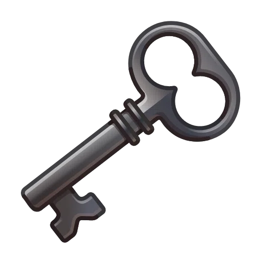 Old Key as drawn by Telegram in Telemoji January 2023