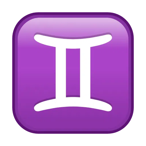 Segno Zodiacale Dei Gemelli as drawn by Telegram in Telemoji January 2023