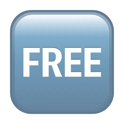 FREE Button as drawn by Telegram in Telemoji March 2023