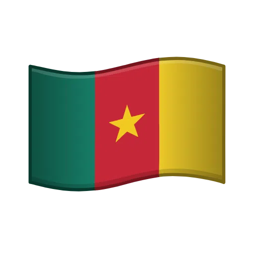 Flag: Cameroon as drawn by Telegram in Telemoji March 2023