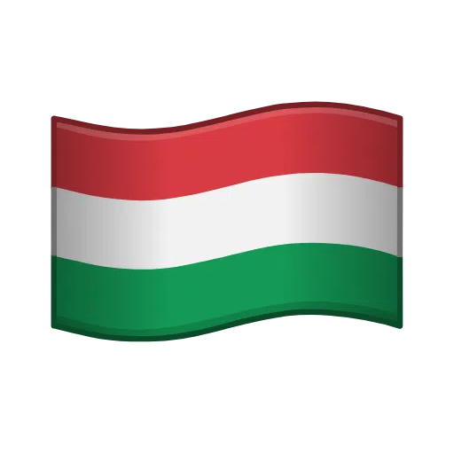 Flag: Hungary as drawn by Telegram in Telemoji March 2023