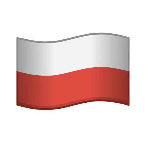 Flag: Poland as drawn by Telegram in Telemoji March 2023
