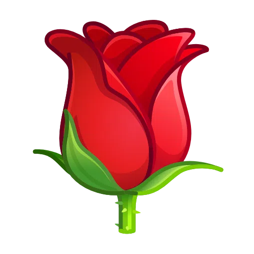 Rose as drawn by Telegram in Telemoji March 2023