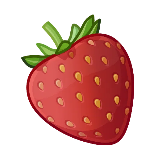 Strawberry as drawn by Telegram in Telemoji March 2023