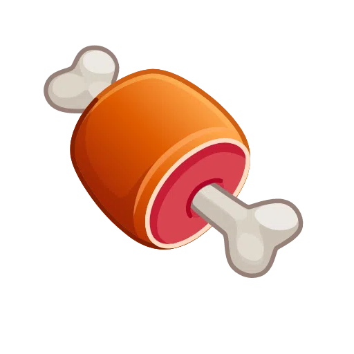 لحم بعظم as drawn by Telegram in Telemoji March 2023