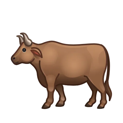 公牛 as drawn by Telegram in Telemoji March 2023