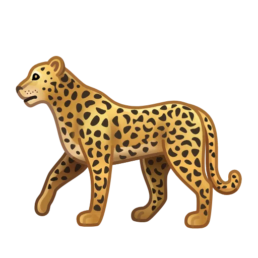 ヒョウ as drawn by Telegram in Telemoji March 2023