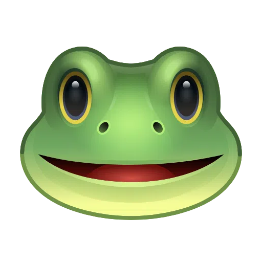 Frog as drawn by Telegram in Telemoji March 2023