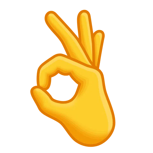 Sinal De Ok as drawn by Telegram in Telemoji March 2023