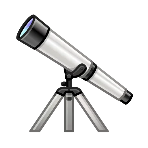 Telescope as drawn by Telegram in Telemoji March 2023