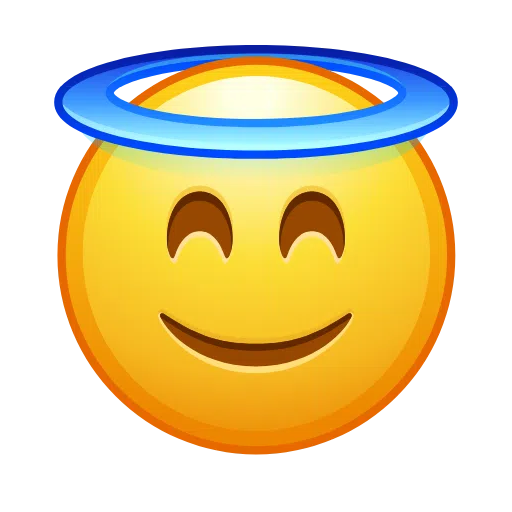 Smiling Face with Halo, the design in this release