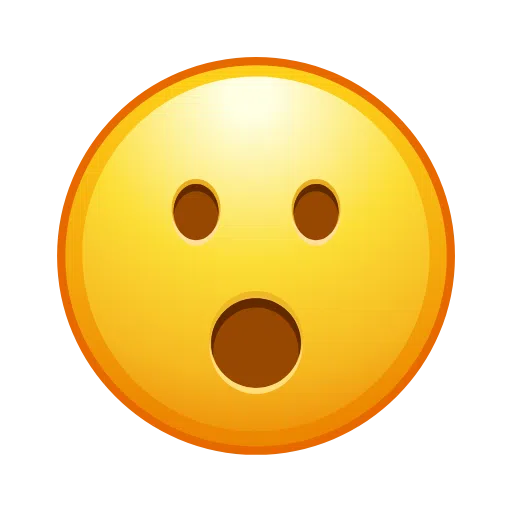 Face with Open Mouth as drawn by Telegram in Telemoji March 2023