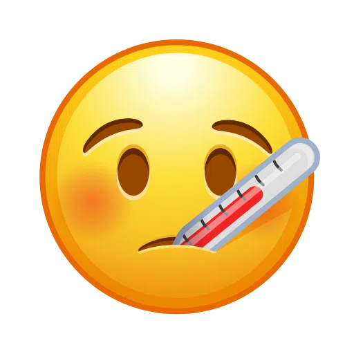 Face with Thermometer, the design in this release