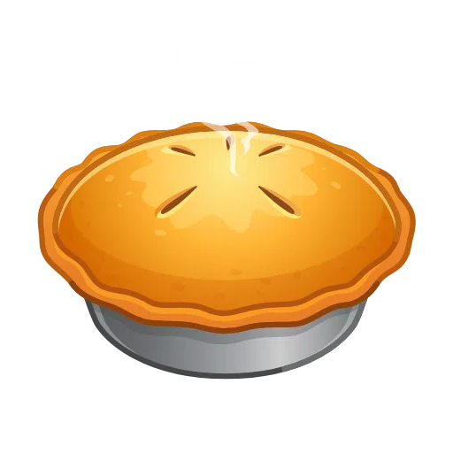 Pie as drawn by Telegram in Telemoji March 2023