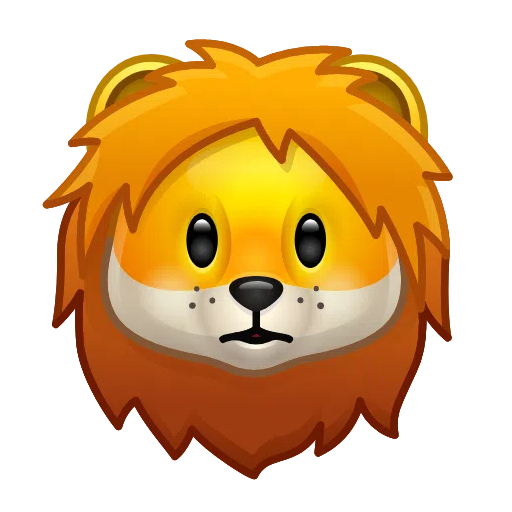 Lion as drawn by Telegram in Telemoji March 2023