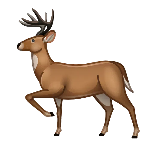 Deer as drawn by Telegram in Telemoji March 2023