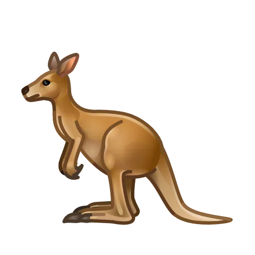 Kangaroo as drawn by Telegram in Telemoji March 2023