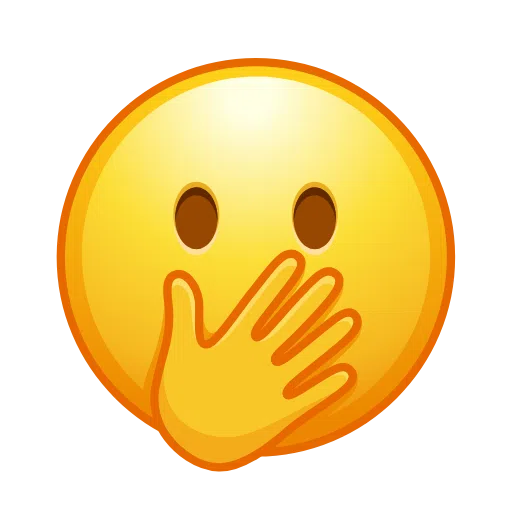 Face with Open Eyes and Hand Over Mouth, the design in this release
