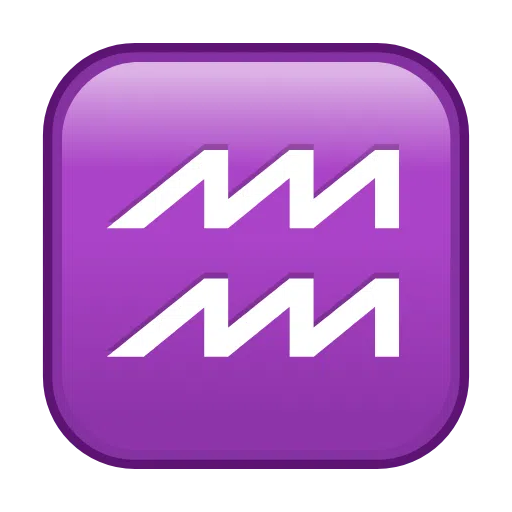 Aquarius as drawn by Telegram in Telemoji March 2023