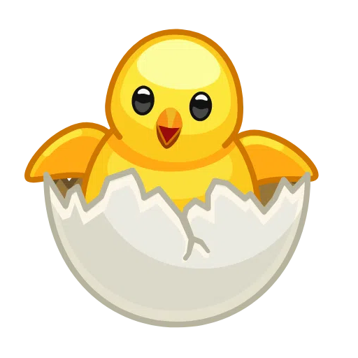 Schlüpfendes Küken as drawn by Telegram in Telemoji November 2022