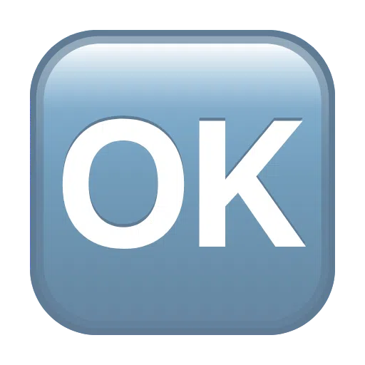 OK Button as drawn by Telegram in Telemoji November 2023