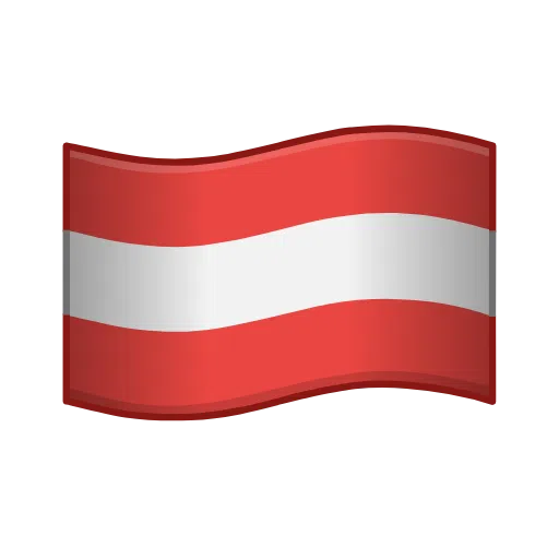 Flag: Austria as drawn by Telegram in Telemoji November 2023