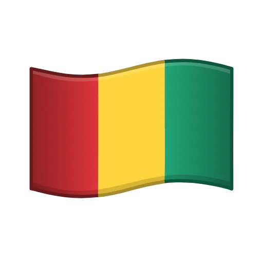 flag: Guinea as rendered by Telegram
