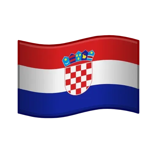 flag: Croatia as rendered by Telegram