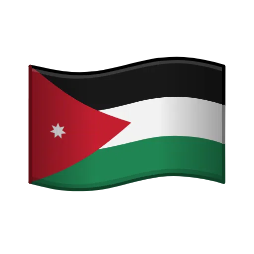 Flagge: Jordanien as rendered by Telegram
