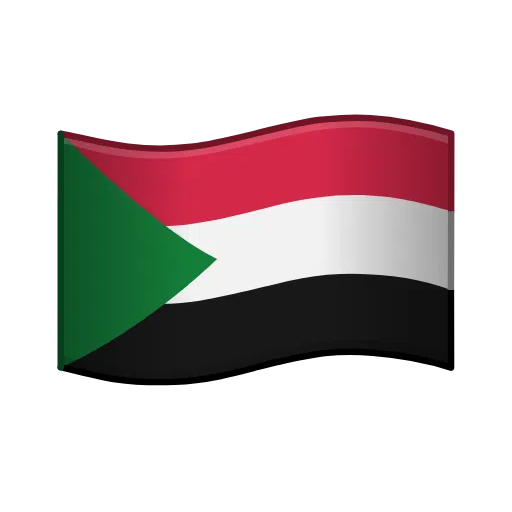 Bandera: Sudán as rendered by Telegram