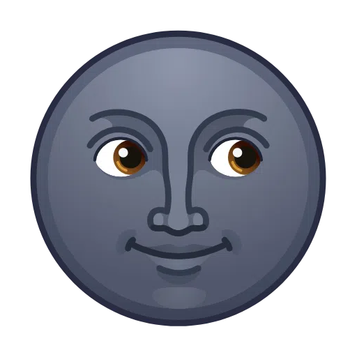 new moon face as rendered by Telegram