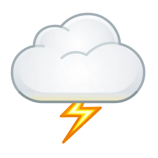 nuage avec éclair as rendered by Telegram
