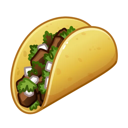 taco as rendered by Telegram