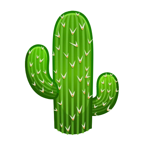 cactus as rendered by Telegram