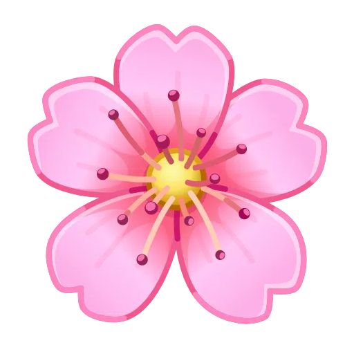 cherry blossom as rendered by Telegram