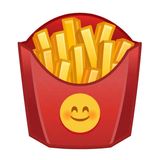 french fries as rendered by Telegram